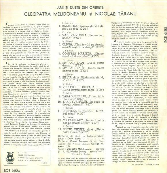Cleopatra Melidoneanu - Arii Și Duete Din Operete [2]