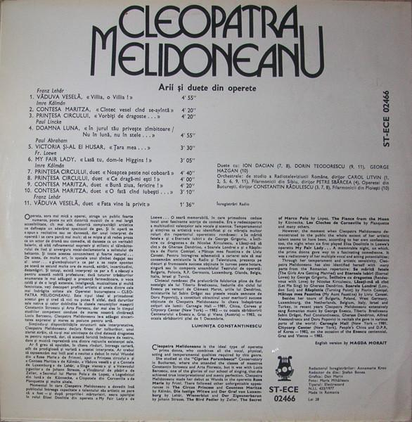 Cleopatra Melidoneanu - Famous Arias And Duets From Operettas = Arii Și Duete Din Operete (Disc Vinil) [2]