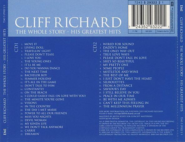 Cliff Richard - The Whole Story - His Greatest Hits (CD) [2]