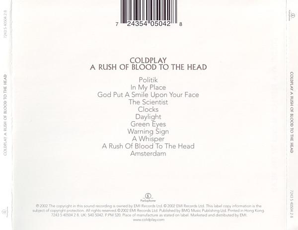 Coldplay - A Rush Of Blood To The Head , (CD) [2]