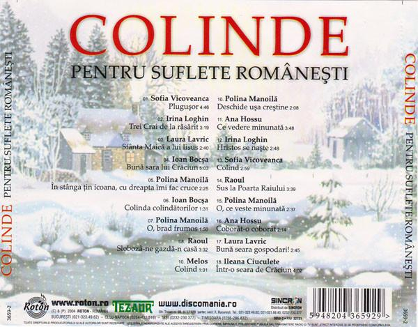Colinde Pentru Suflete Românești, (CD) [2]