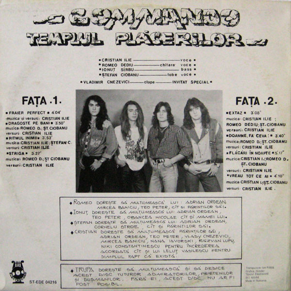 Commando (8) – Templul Plăcerilor (DISC VINIL) [2]