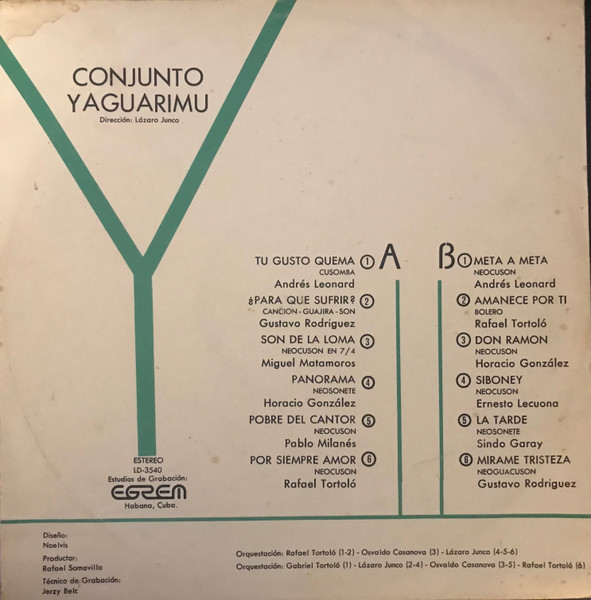 Conjunto Yaguarimu* – Conjunto Yaguarimu (VINIL) [2]