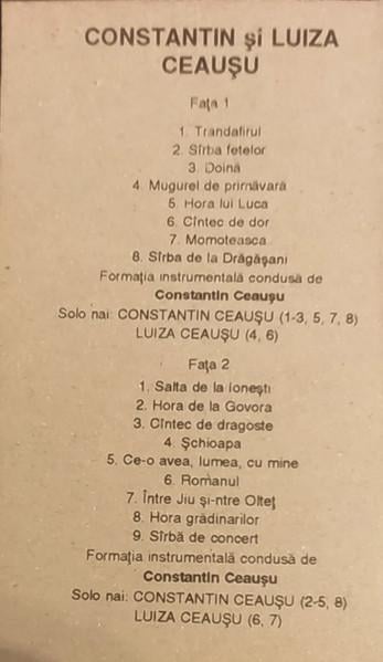 Constantin Ceaușu - Constantin Și Luiza Ceaușu, (Casetă Audio) [2]