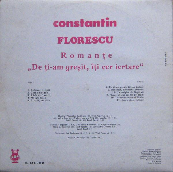 Constantin Florescu - De Ți-am Greșit, Îți Cer Iertare (Romanțe) [2]
