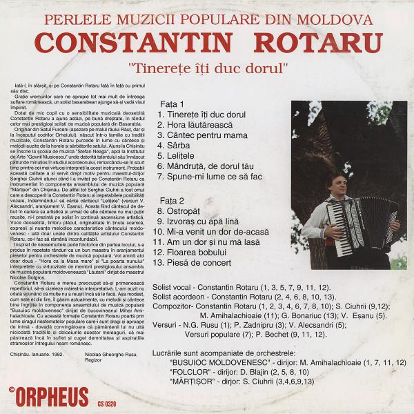 Constantin Rotaru - Tinerețe Îți Duc Dorul [2]