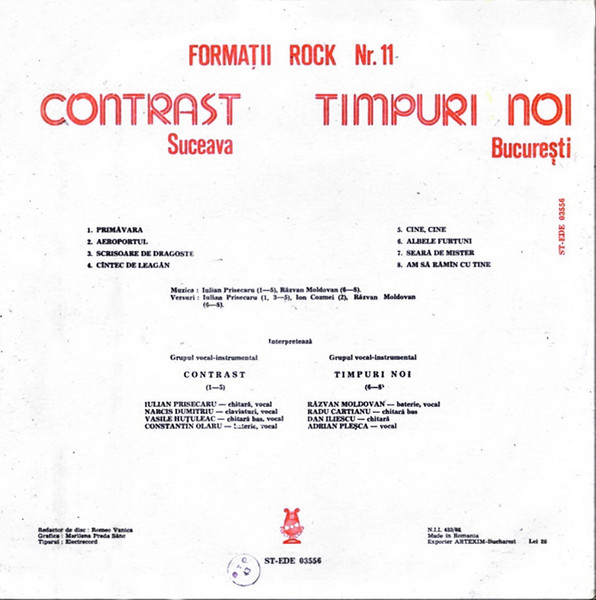 Contrast - Formații Rock Nr. 11, (Disc Vinil) [2]