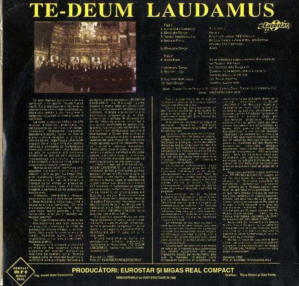 Corala Bărbătească Ortodoxă "Te Deum Laudamus" - Coral Bărbătesc Religios (Disc Vinil) [2]