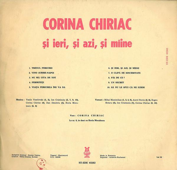 Corina Chiriac - Și Ieri, Și Azi, Și Mîine [2]