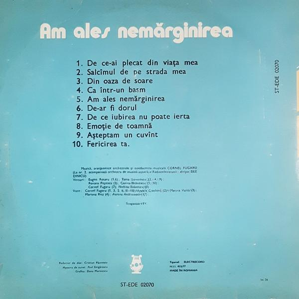 Cornel Fugaru - Am Ales Nemărginirea - Melodii De Cornel Fugaru [2]