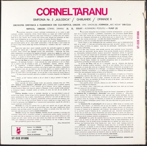 Cornel Țăranu - Simfonia Nr. 2 "Aulodica" / Ghirlande / Ofrande II (Disc Vinil) [2]