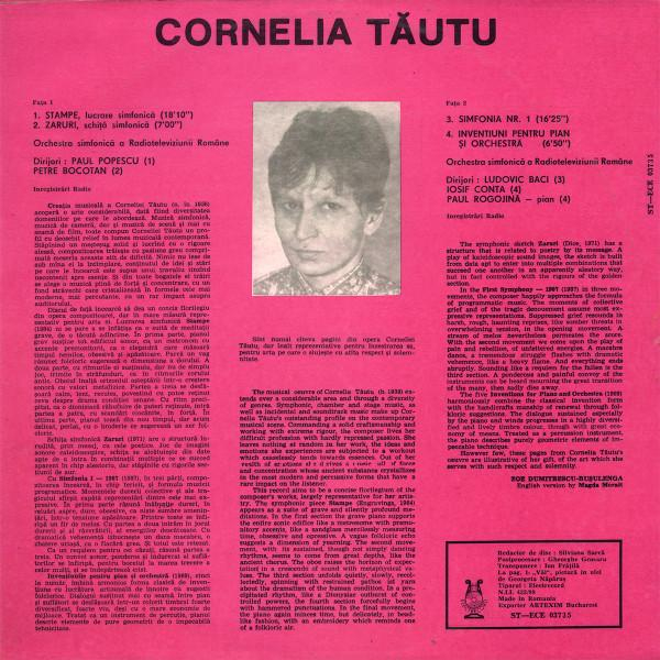 Cornelia Tăutu - Engravings / Dice / Symphony No. 1 / Invention For Piano And Orchestra, (Disc Vinil) [2]