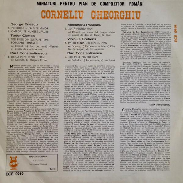Corneliu Gheorghiu - Miniaturi Pentru Pian De Compozitori Români [2]