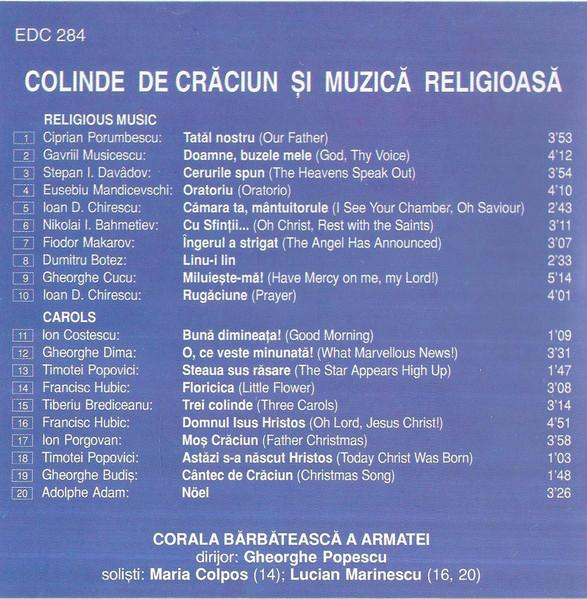 Corul Ansamblului „Doina” al Armatei - Colinde De Crăciun Și Muzică Religioasă  [2]