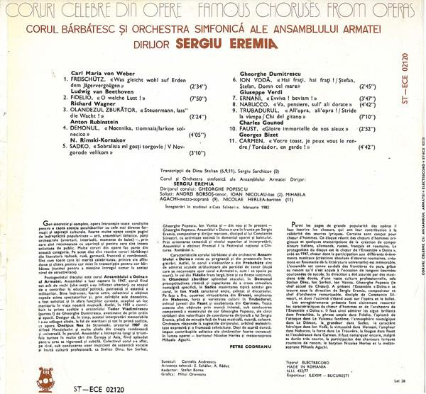 Corul Ansamblului „Doina” al Armatei - Coruri Celebre Din Opere = Famous Choruses From Operas [2]