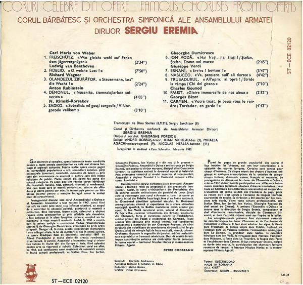 Corul Ansamblului „Doina” al Armatei - Coruri Celebre Din Opere / Famous Choruses From Operas [2]