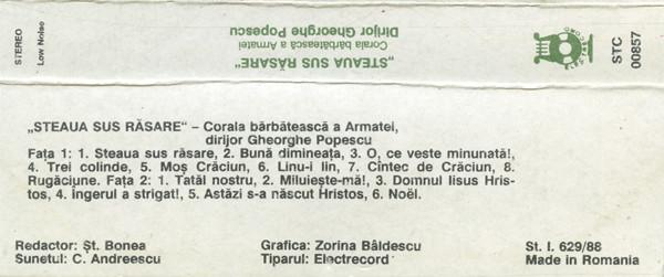 Corul Ansamblului „Doina” al Armatei - Steaua Sus Răsare, (Casetă Audio) [2]