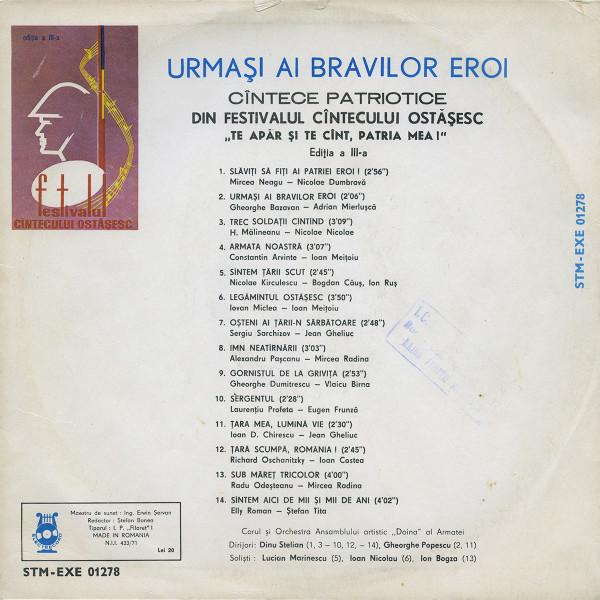 Corul Ansamblului „Doina” al Armatei - Urmași Ai Bravilor Eroi [2]