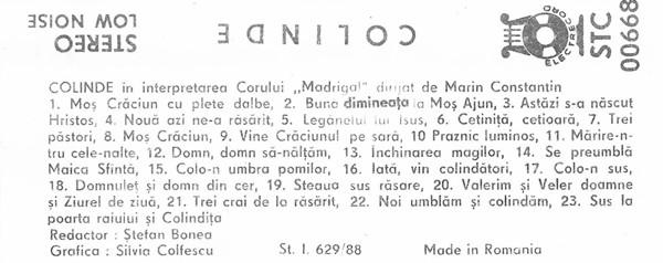 Corul Madrigal - Colinde [2]