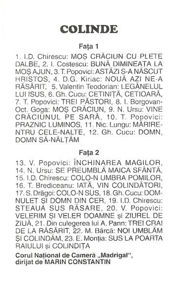 Corul Madrigal - Colinde De Crăiun [2]