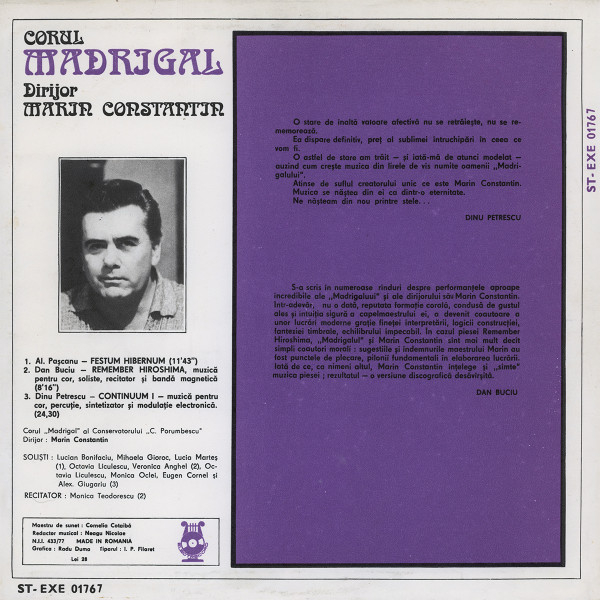 Corul Madrigal - Festum Hibernum / Remember Hiroshima / Continuum 1 [2]