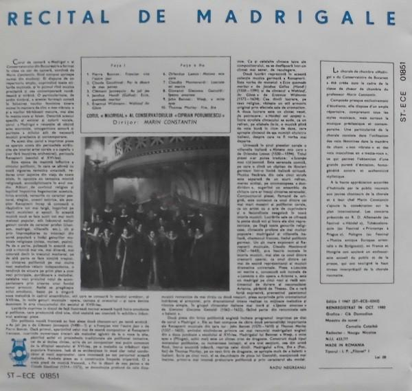 Corul Madrigal - Recital De Madrigale [2]