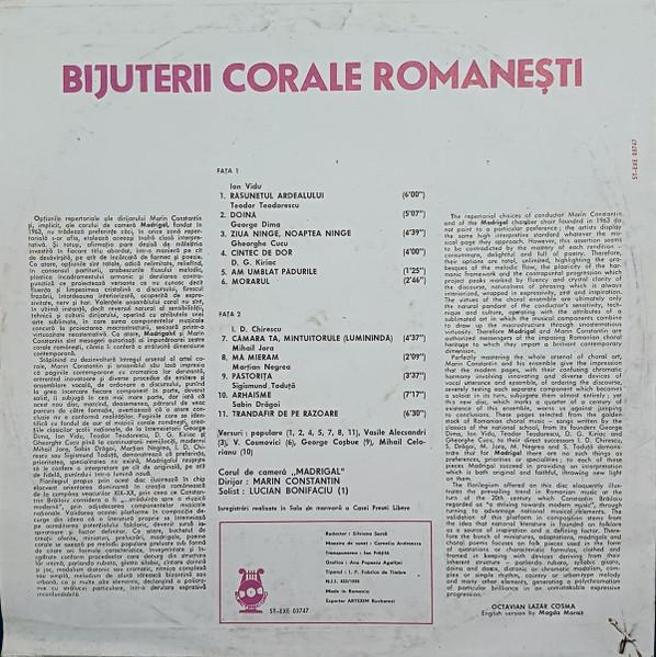 Corul Madrigal - Romanian Choral Jewels = Bijuterii Corale Romanești [2]