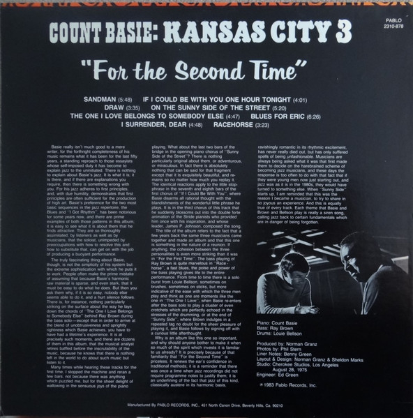 Count Basie - For The Second Time [2]