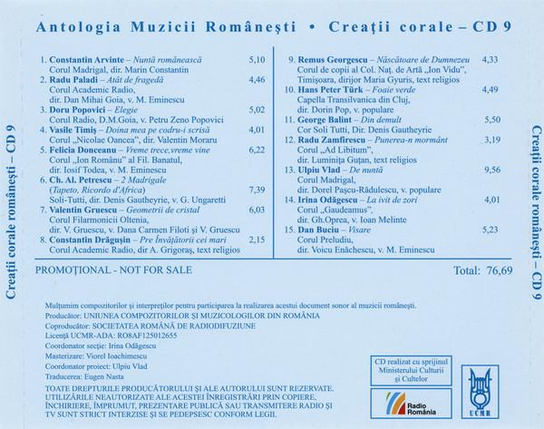 Creații Corale Românesti 9 Choral Works (CD) [2]