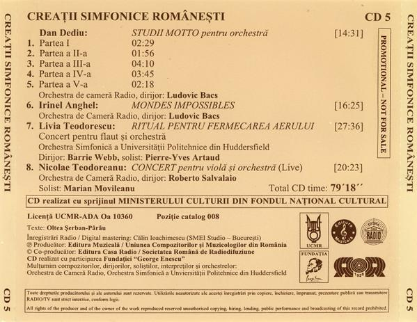 Creații Simfonice Românesti 5 Romanian Symphonic Works [2]