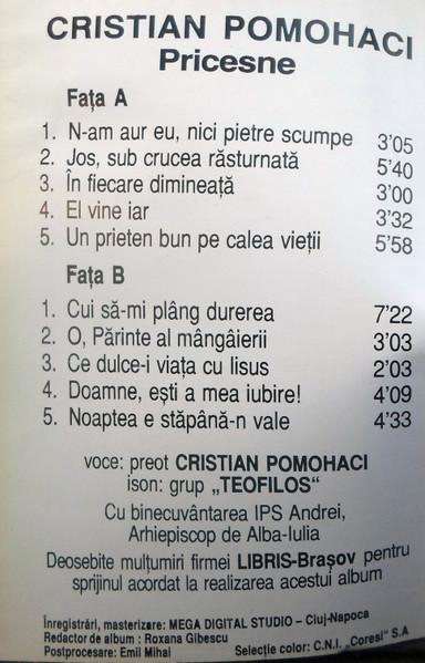 Cristian Pomohaci - Pricesne, (Casetă Audio) [2]