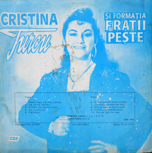 Cristina Turcu - Cristina Turcu Și Formația Frații Pește, (Disc Vinil) [2]