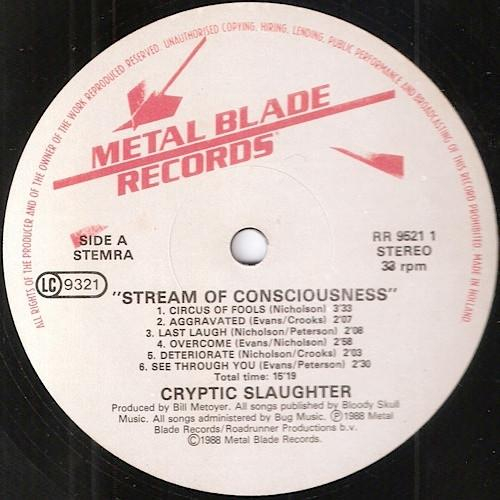 Cryptic Slaughter - Stream Of Consciousness [2]