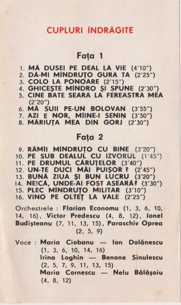 Cupluri Îndrăgite (Caseta Audio) [2]