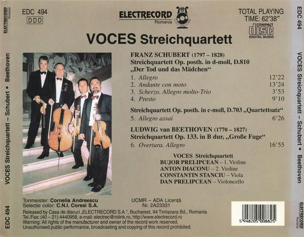 Cvartetul Voces - „Der Tod Und Das Mädchen” D. 810 / „Quartettsatz” D. 703 / „Große Fuge” Op. 133 [2]