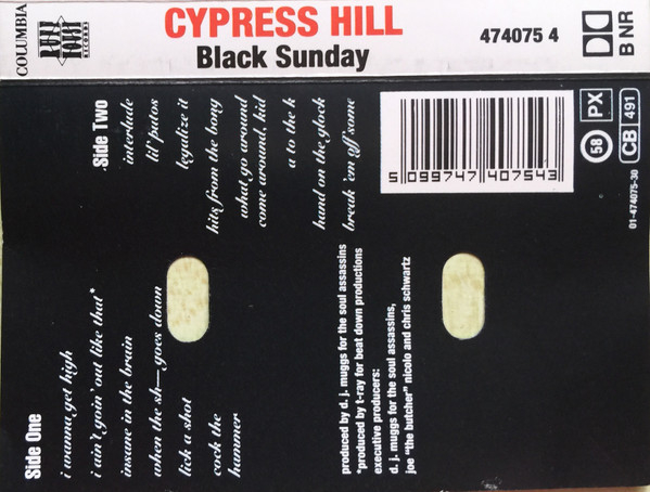 Cypress Hill - Black Sunday , (Casetă Audio) [2]