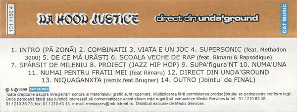 Da Hood Justice - Direct Din Unda'ground , (Casetă Audio) [2]