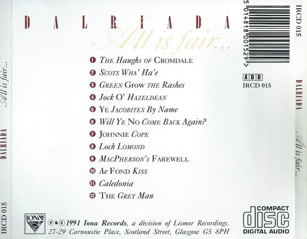 Dalriada - All Is Fair (CD) [2]