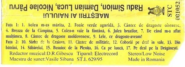 Damian Luca - Masters Of The Panpipes (Caseta Audio) [2]