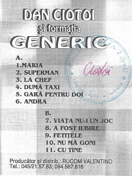 Dan Ciotoi - Maria, (Casetă Audio) [2]