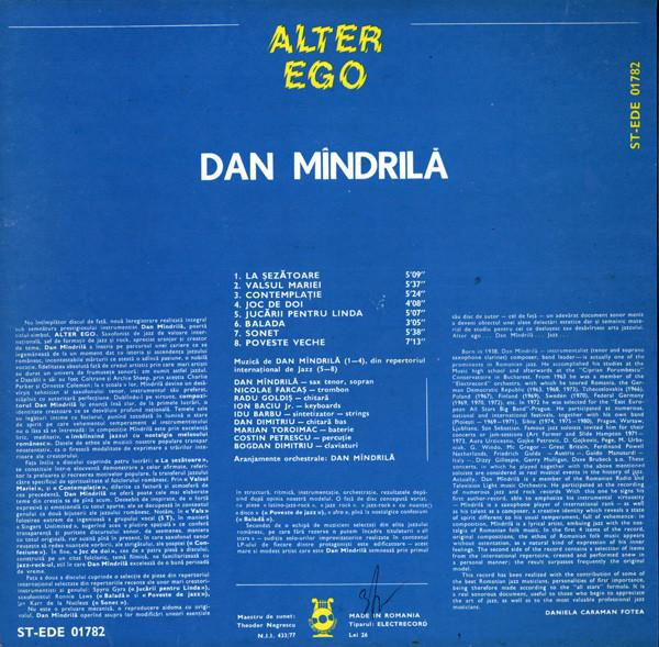 Dan Mîndrilă - Alter Ego (Disc Vinil) [2]
