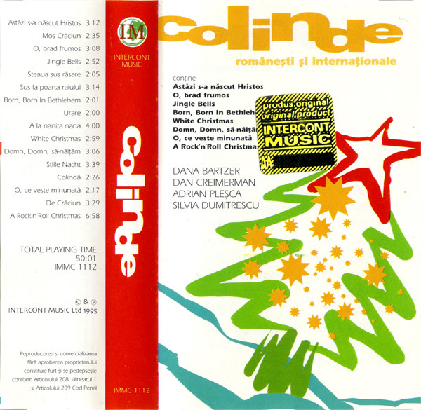 Dana Bartzer - Colinde - Românești Și Internaționale (Caseta Audio) [2]