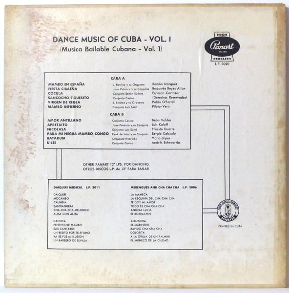 Dance Music Of Cuba Vol. 1  (Musica Bailable Cubana - Vol. 1) (Disc Vinil) [2]