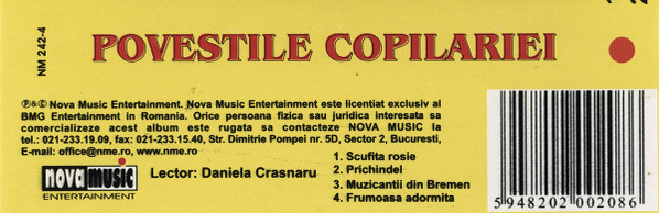 Daniela Crăsnaru - Povestile Copilariei , (Casetă Audio) [2]