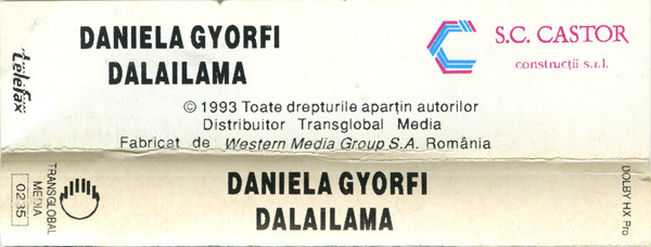 Daniela Gyorfi - Dalailama (Caseta Audio) [2]