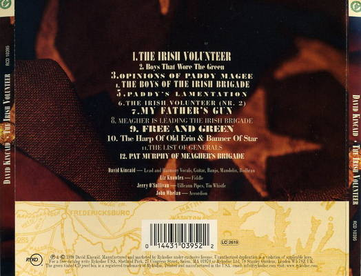 Dave Kincaid - The Irish Volunteer - Songs Of The Irish Union Soldier 1861-1865 (CD) [2]