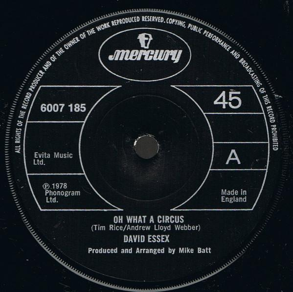 David Essex - Oh What A Circus (7 Inch) [1]