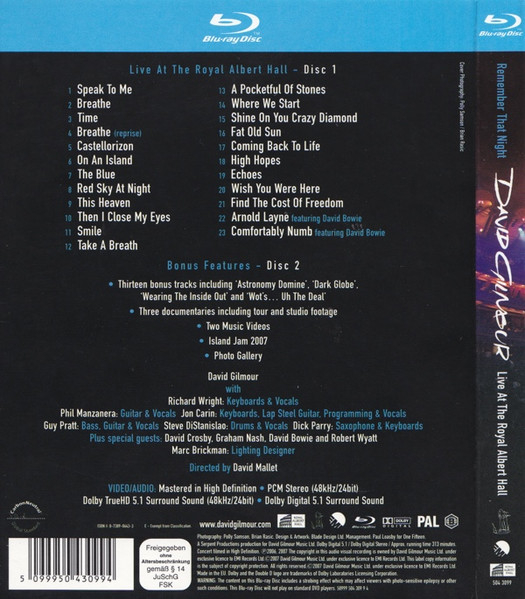 David Gilmour – Remember That Night (Live At The Royal Albert Hall) [2]