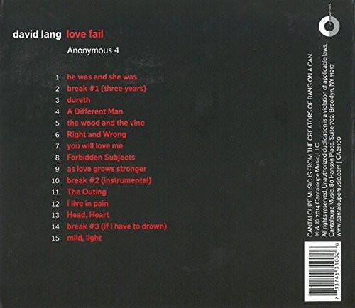 David Lang - Love Fail (CD) [2]