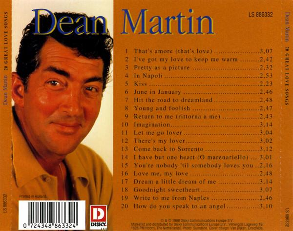 Dean Martin - 20 Great Love Songs (CD) [2]